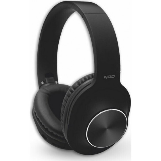 NOD PLAYLIST BLACK Bluetooth over-ear ακουστικά με μικρόφωνο, σε μαύρο χρώμα.