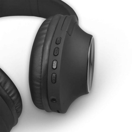 NOD PLAYLIST BLACK Bluetooth over-ear ακουστικά με μικρόφωνο, σε μαύρο χρώμα.