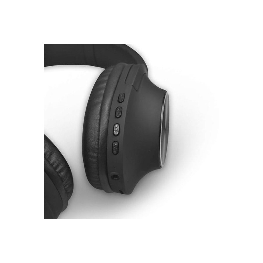NOD PLAYLIST BLACK Bluetooth over-ear ακουστικά με μικρόφωνο, σε μαύρο χρώμα.