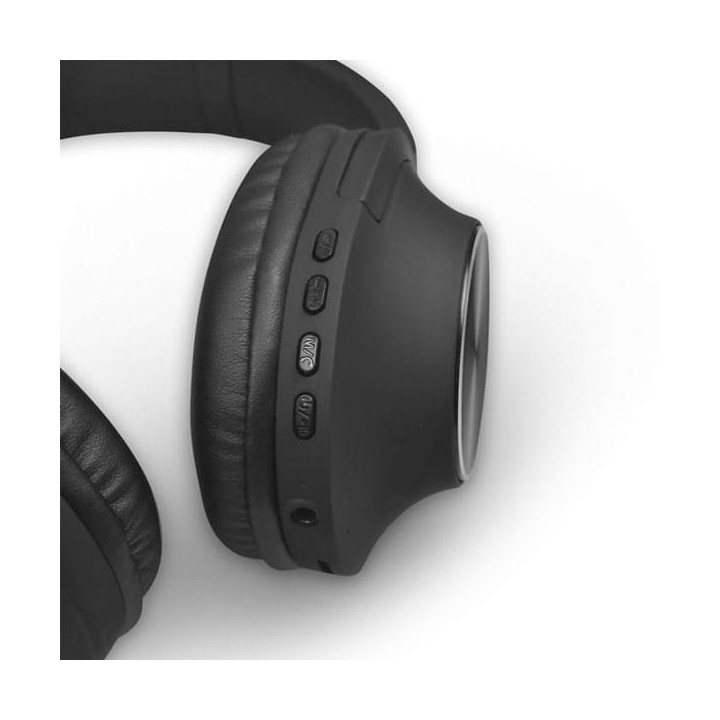 NOD PLAYLIST BLACK Bluetooth over-ear ακουστικά με μικρόφωνο, σε μαύρο χρώμα.