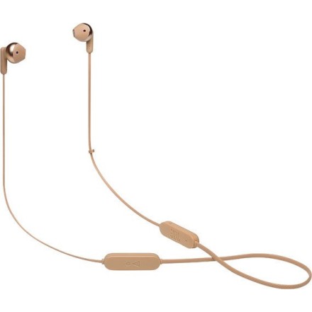 Jbl Tune 215BT Wireless EarBuds with 3-button Mic/Remote Control Gold (JBLT215BTCGD)
