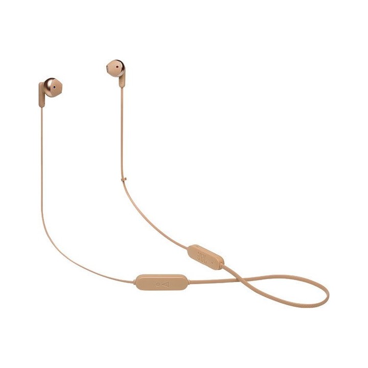 Jbl Tune 215BT Wireless EarBuds with 3-button Mic/Remote Control Gold (JBLT215BTCGD)