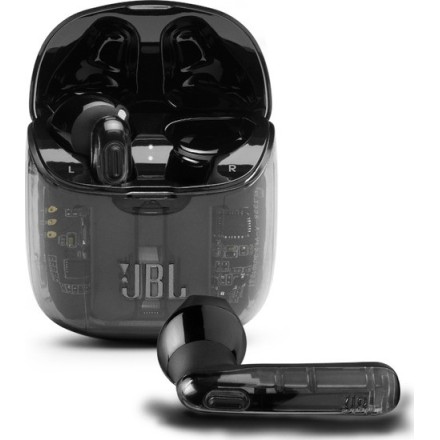 JBL Tune 225TWS, True Wireless Ear-Buds Headphones, (Ghost Black)