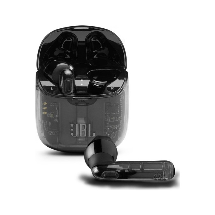 JBL Tune 225TWS, True Wireless Ear-Buds Headphones, (Ghost Black)