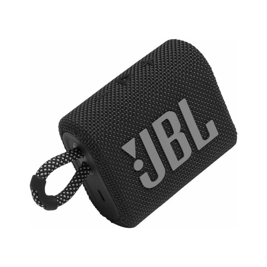 JBL Go3 Bluetooth Speaker - Αδιάβροχο Ασύρματο Ηχείο - Black (JBLGO3BLK)