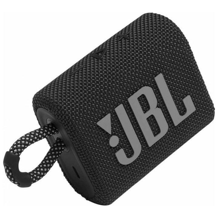 JBL Go3 Bluetooth Speaker - Αδιάβροχο Ασύρματο Ηχείο - Black (JBLGO3BLK)