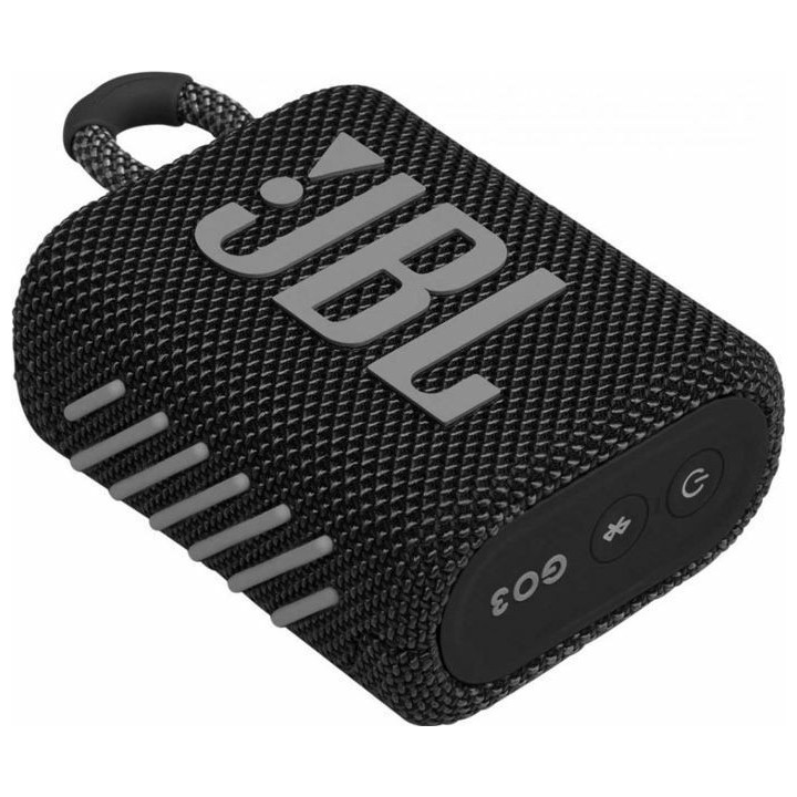 JBL Go3 Bluetooth Speaker - Αδιάβροχο Ασύρματο Ηχείο - Black (JBLGO3BLK)