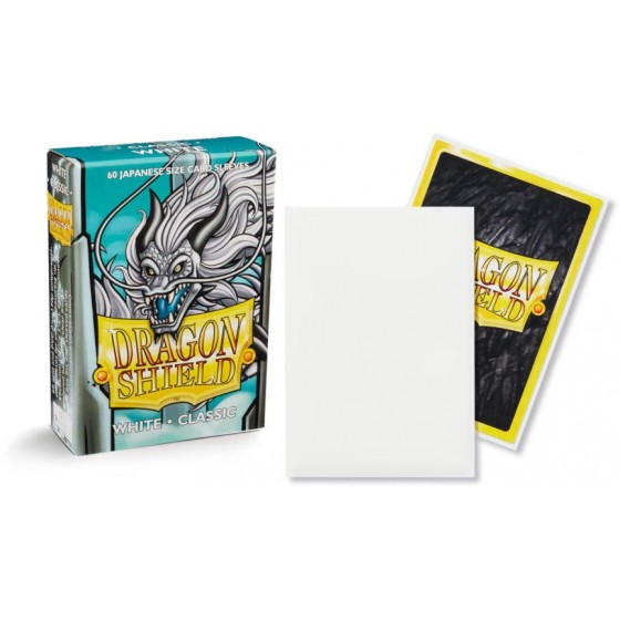 DRAGON SHIELD SMALL SIZE WHITE SLEEVES 60-CT