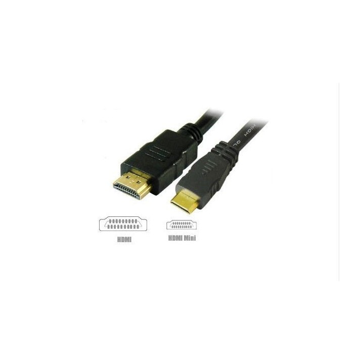 Καλώδιο Hdmi mini σε Hdmi Am/Cm 1.3v 2 Mέτρα