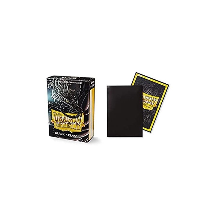 DRAGON SHIELD SMALL SIZE BLACK SLEEVES 60-CT