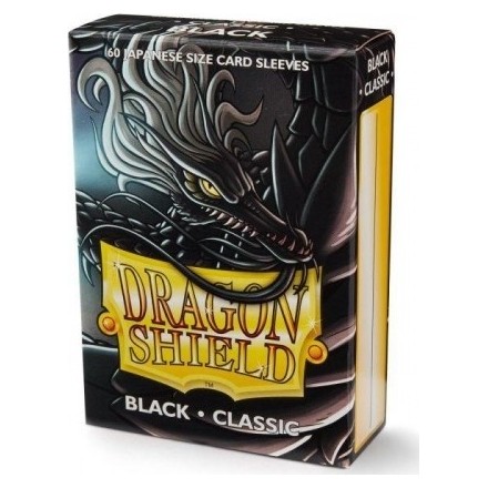 DRAGON SHIELD SMALL SIZE BLACK SLEEVES 60-CT