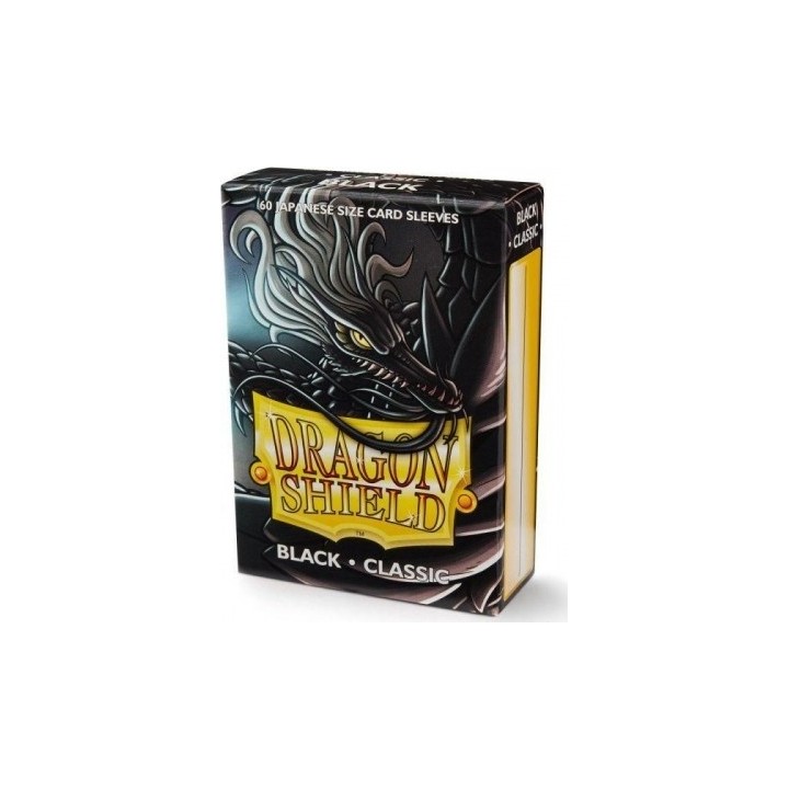 DRAGON SHIELD SMALL SIZE BLACK SLEEVES 60-CT