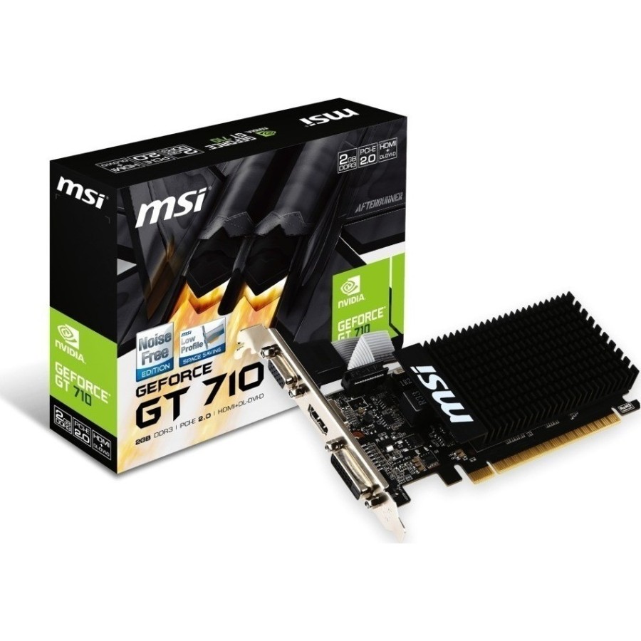 MSI VGA PCI-E NVIDIA GeForce GT 710 (GT710-2GD3HLP)