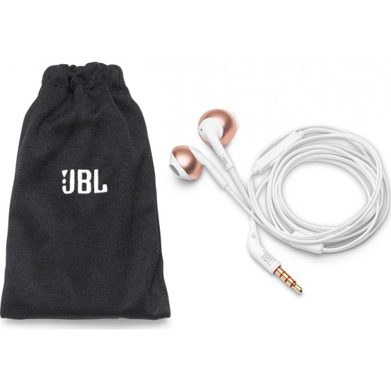 JBL Tune 205 Earbuds Handsfree με Βύσμα 3.5mm Ροζ Χρυσό