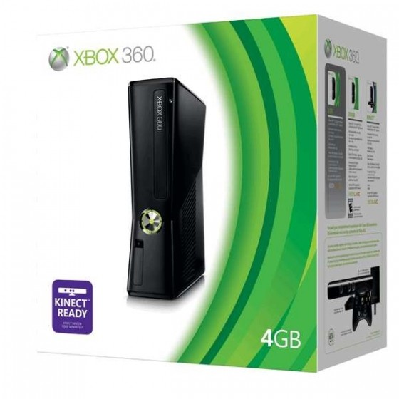 Microsoft XBOX 360 4 GB New Edition Slim Παιχνιδοκονσόλα Νέα έκδοση με slim σχεδιασμό Kinect Ready