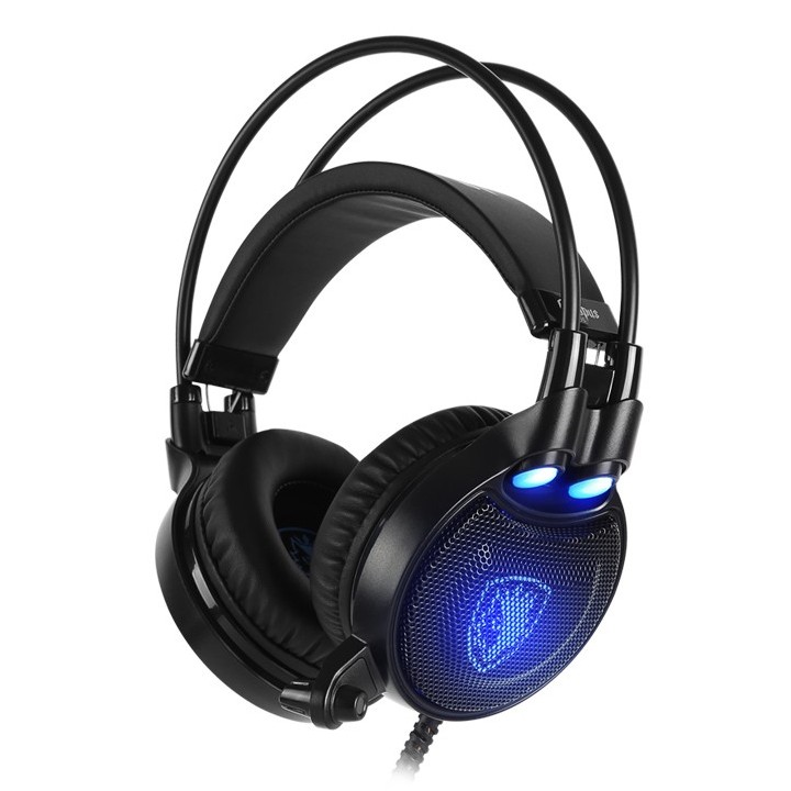SADES Gaming Headset Octopus Plus με δόνηση, multiplatform, USB, μαύρο