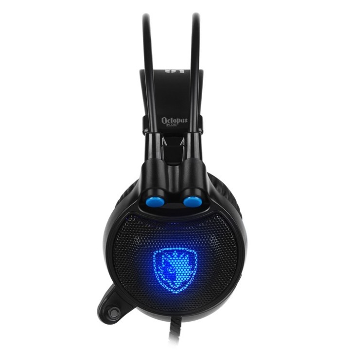 SADES Gaming Headset Octopus Plus με δόνηση, multiplatform, USB, μαύρο