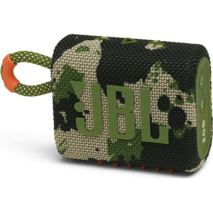 JBL GO3 Portable Bluetooth Speaker Waterproof IP67 - Squad (JBLGO3SQUAD) Χακί