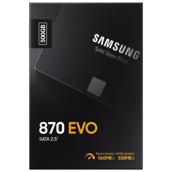 Samsung 870 Evo 500GB Σκληρός Δίσκος SSD 2.5'' Sata 3 MZ-77E500B/EU Samsung