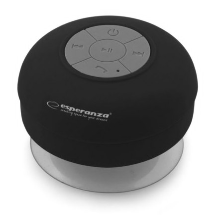 ESPERANZA Φορητό ηχείο Sprinkle EP124K, bluetooth, με βεντούζα, μαύρο