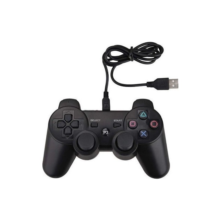 DUALSHOCK 3 EY-903C Ενσύρματο Χειριστήριο με Δόνηση για PS3 (Μαύρο) (OEM)