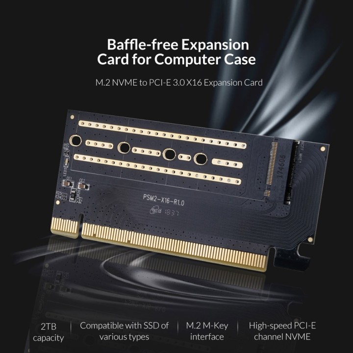 ORICO κάρτα επέκτασης PCI-e x16 σε NVMe M.2 M-key PSM2