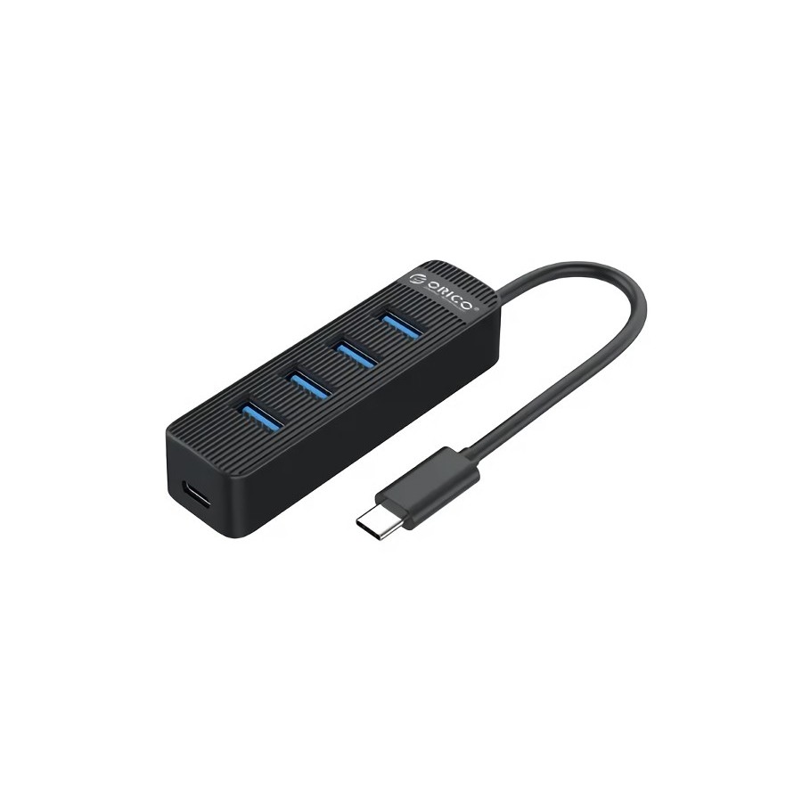 ORICO USB Type-C Hub TWC3-4A, 1x USB Type-C, 4x USB 3.0 ports, μαύρο