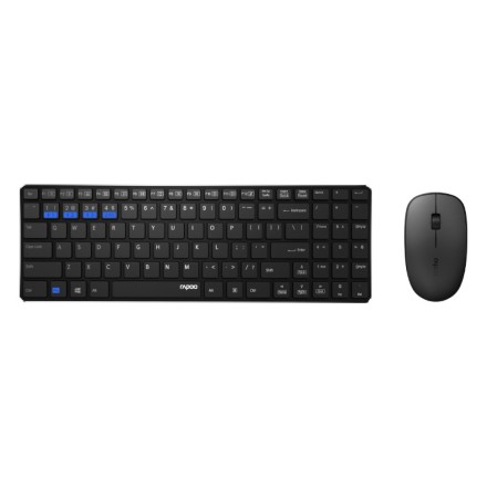 RAPOO 9300M, Wireless Desktop Combo Set, Multi-mode, Ultra-Slim, GR