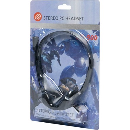 Headphones Oakorn OK900, For PC, Microphone, 3.5mm, Black - 20531