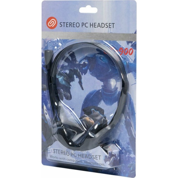 Headphones Oakorn OK900, For PC, Microphone, 3.5mm, Black - 20531
