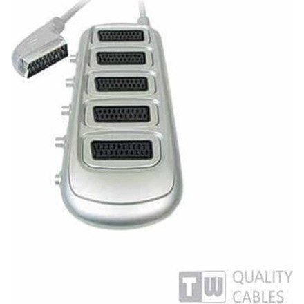 1 Scart To 5 Scart W/Switch