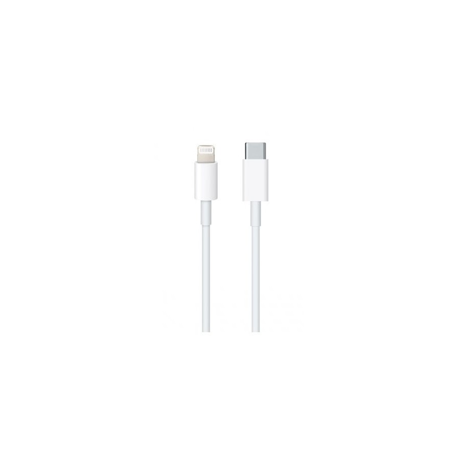 Apple Φορτιστής Σπιτιού 1 Θέσης Λευκό, 20W USB-C + Καλώδιο φόρτισης 1 μέτρο Λευκό (MU7V2ZM/A)