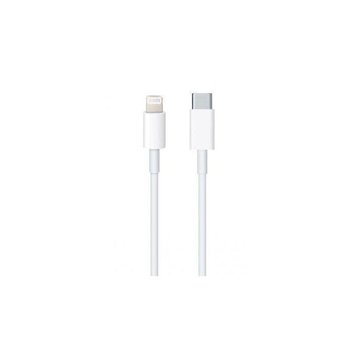 Apple Φορτιστής Σπιτιού 1 Θέσης Λευκό, 20W USB-C + Καλώδιο φόρτισης 1 μέτρο Λευκό (MU7V2ZM/A)