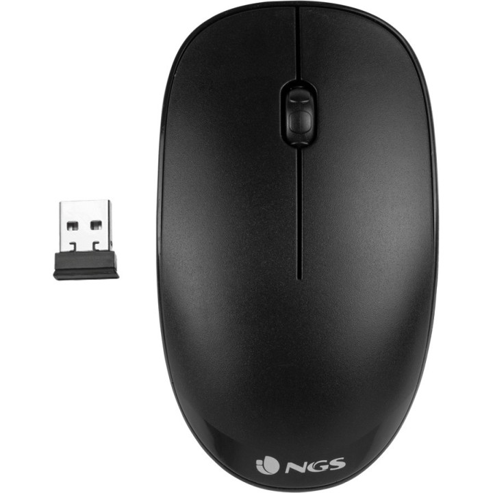 NGS Fog Ασύρματο Ποντίκι Black - Μαύρο