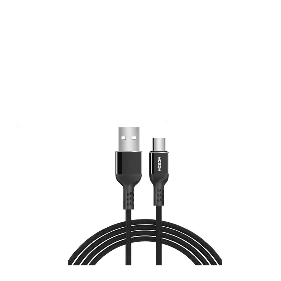 Καλώδιο Σύνδεσης/Φόρτισης Moxom Braided Cable Type C 2.4A (3m) MX-CB43 Μαύρο