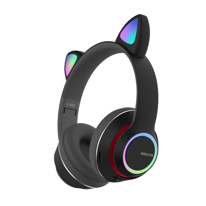 Ασύρματα Ακουστικά Cat Headphones BLACK L450 WIRELLES HEADPHONES
