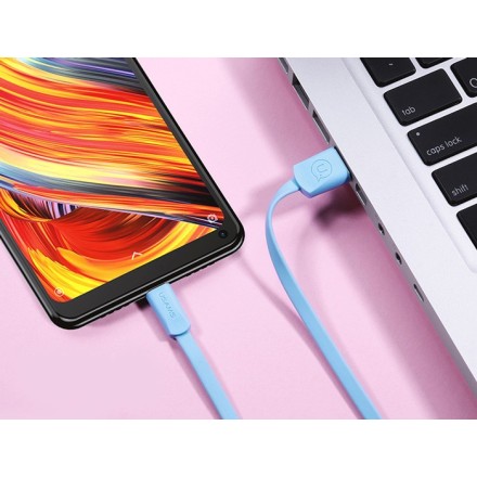 USAMS Καλώδιο USB σε Lightning US-SJ199, 1.2m, μπλε