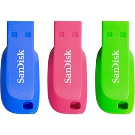 16GB USB Flash Sandisk Cruzer Blade (3 Pack) (SDCZ50C/016G/B46T)