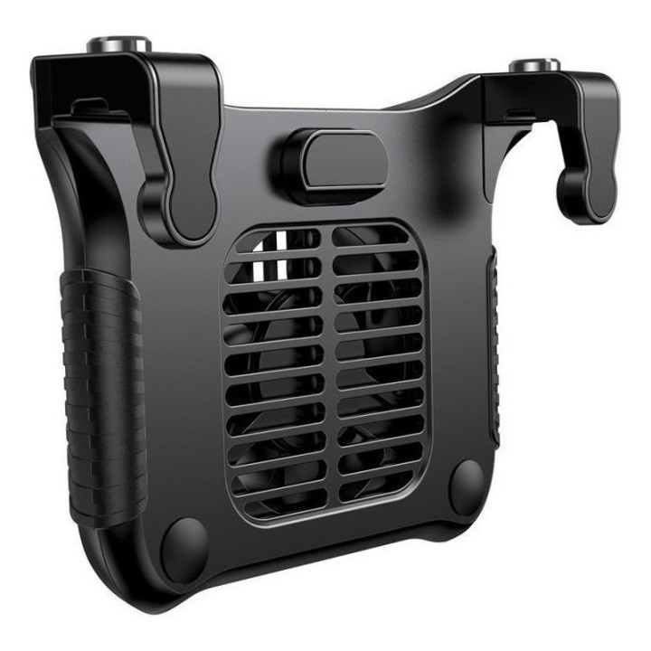 Baseus Cooling Heat Sink - Βάση Gamepad για Κινητά 4.7"- 6.5" με Ανεμιστήρα και Εξωτερικά Πλήκτρα - Black (SUCJLF-01)