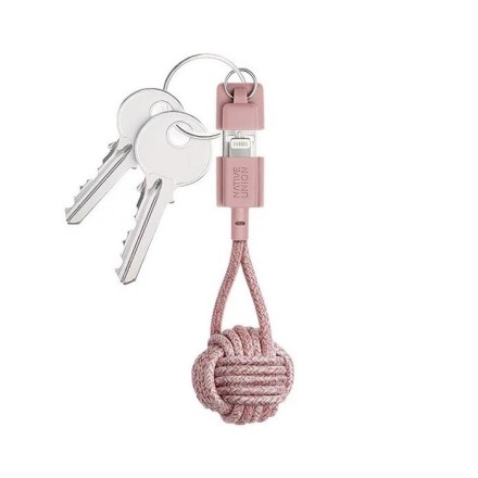 Καλώδιο Μπρελοκ Native Union USB to Lightning 0,15m (Rose)