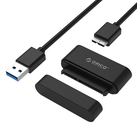 ORICO αντάπτορας SATA σε USB 3.0 για 2.5" HDD/SSD 20UTS, 5Gbps, μαύρος(20UTS-BK-BP)