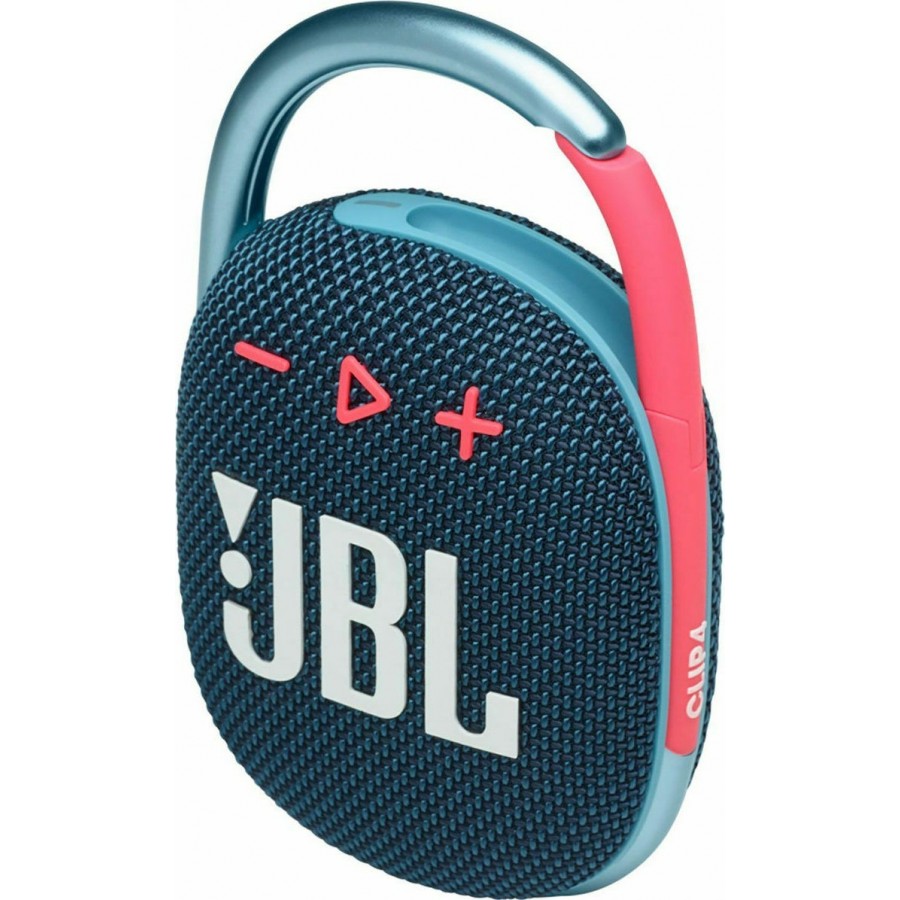 JBL Clip 4 Αδιάβροχο Ηχείο Bluetooth με 10 ώρες Λειτουργίας Blue/Pink(JBLCLIP4BLUP)
