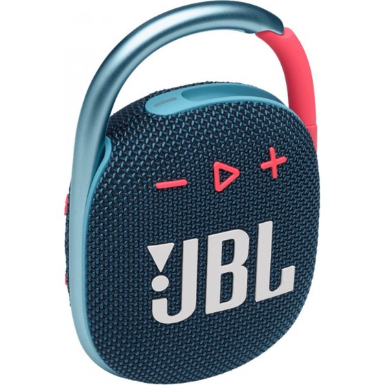 JBL Clip 4 Αδιάβροχο Ηχείο Bluetooth με 10 ώρες Λειτουργίας Blue/Pink(JBLCLIP4BLUP)