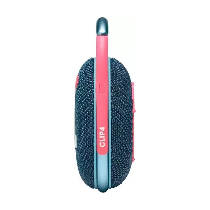 JBL Clip 4 Αδιάβροχο Ηχείο Bluetooth με 10 ώρες Λειτουργίας Blue/Pink(JBLCLIP4BLUP)