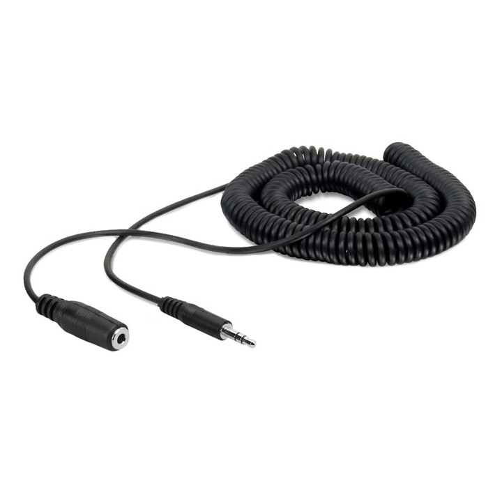 POWERTECH καλώδιο 3.5mm αρσενικό σε θηλυκό CAB-J046, 3 pin, 5m, μαύρο