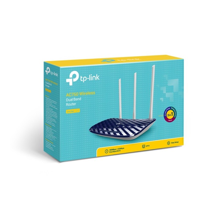 TP-LINK Ασύρματο AC750 Dual Band Router Archer C20, Ver. 5.0