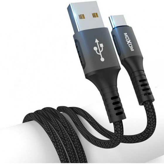Moxom USB 2.0 Cable USB-C male - USB-A female Μαύρο 4m (MX-CB44)