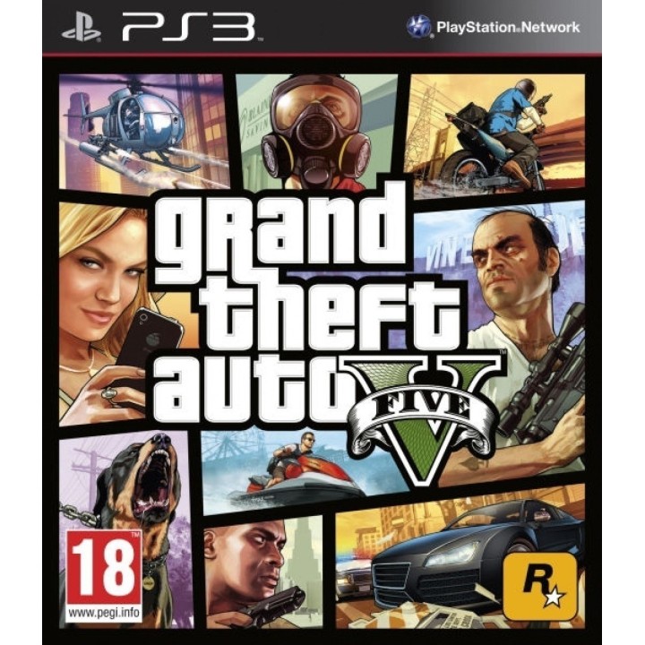 GRAND THEFT AUTO FIVE-V PS3 GAMES