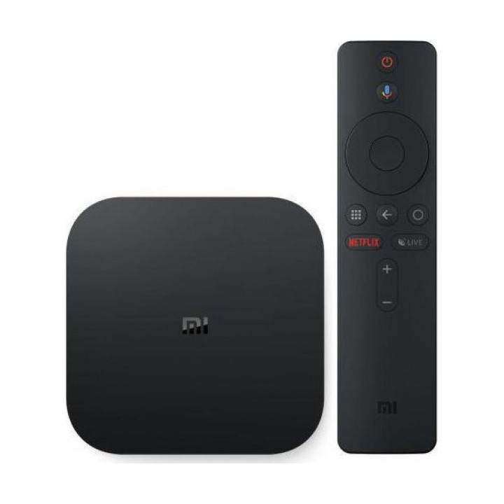 Xiaomi TV Box Mi Box S 4K UHD με WiFi USB 2.0 2GB RAM και 8GB HD Λειτουργικό Android 8.1 και Google Assistant(MDZ-22-AB)