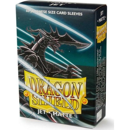 Dragon Shield Small Sleeves - Japanese Matte Jet (60 Sleeves)